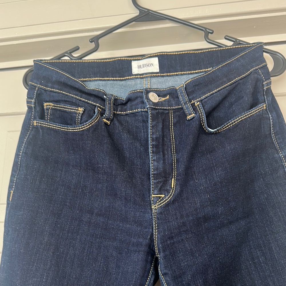 Hudson Dark Blue Denim Jeans - Picture 4 of 5